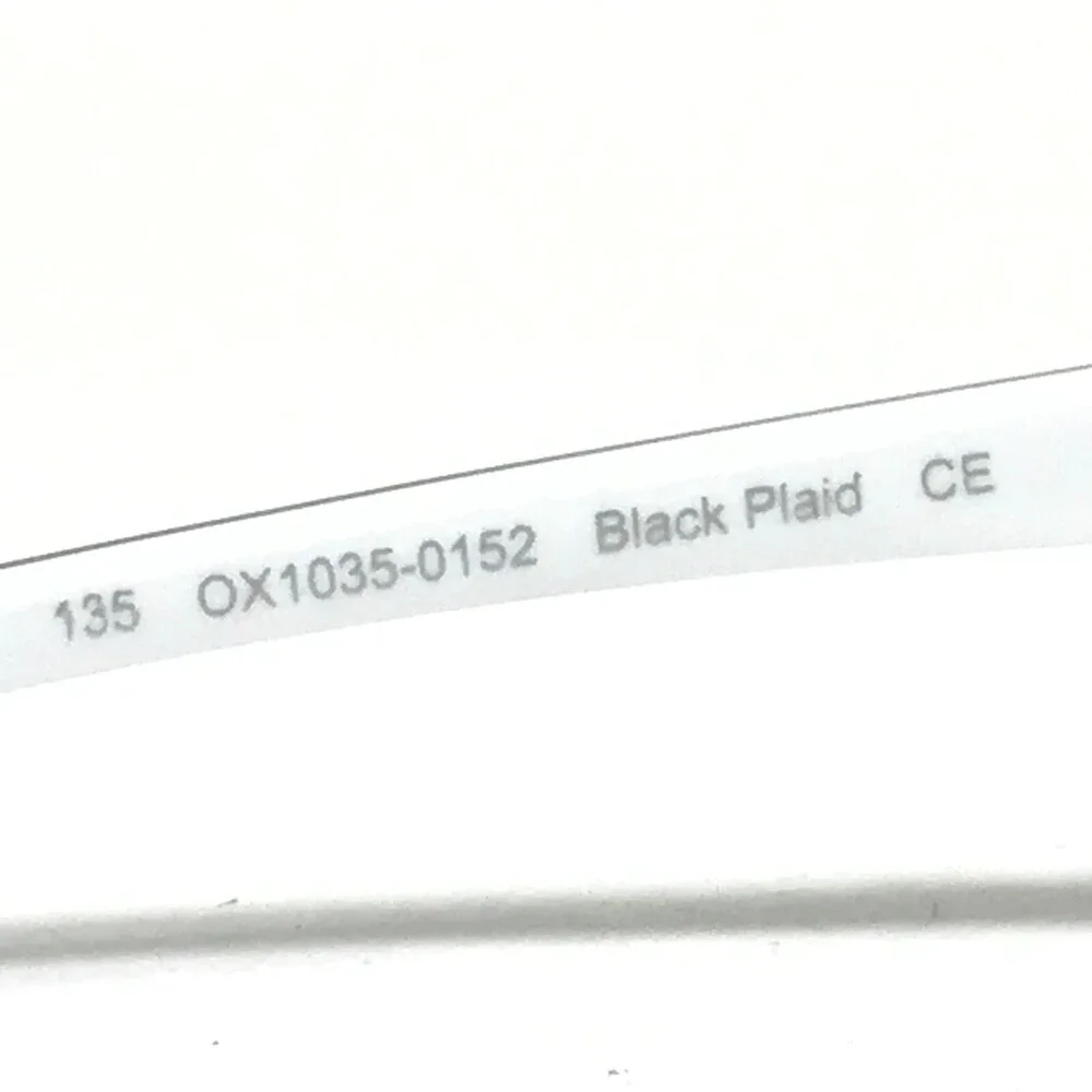 Oakley Eyeglasses Frames Scarf OX1035-0152 Black Plaid Gray White 52-15-135